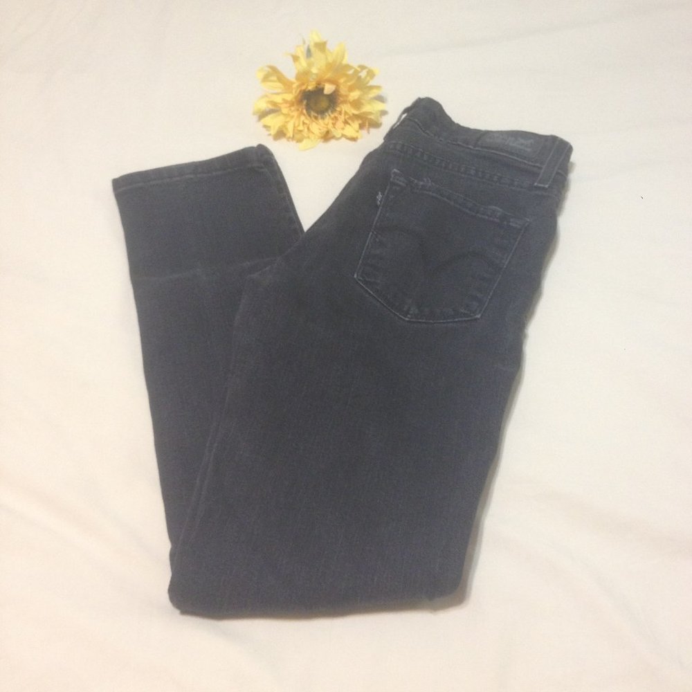 'Levi's mid-rise skinny fit black jeans- W27/ L32